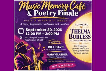 GNJ Music Memory Café and Poetry Finale honoring Thelma Burless